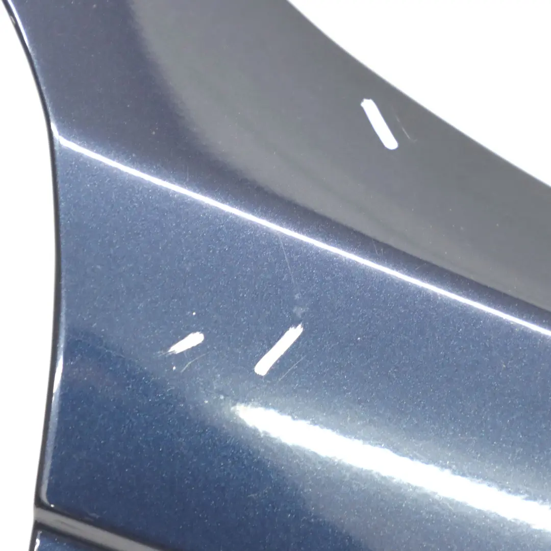 BMW E46 Front Right O/S Side Panel Fender Wing Orienblau Blue Metallic - 317 - SKU 8240406-OB - Part number 8240406