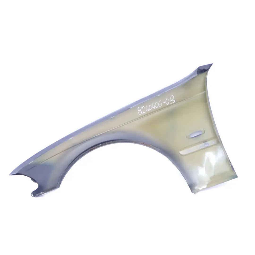 Delantero Derecho Panel Lateral Guardabarros Wing Orienblau Azul 317 para BMW E46 con número de pieza 8240406 BMW E46 Delantero Derecho Panel Lateral Guardabarros Wing Orienblau Azul 317 - SKU 8240406-OB - Número de pieza 8240406