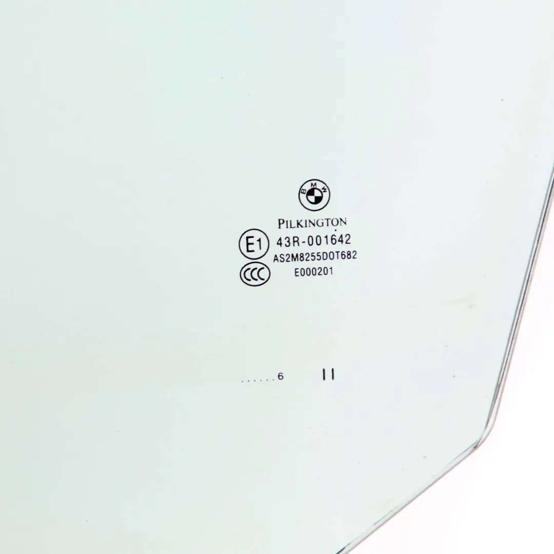 Window Glass BMW E65 E66 Door Front Left Side N/S Protective Glazing Green AS2 to with Part number 8241257 Window Glass BMW E65 E66 Door Front Left Side N/S Protective Glazing Green AS2 - SKU 8241257 - Part number 8241257