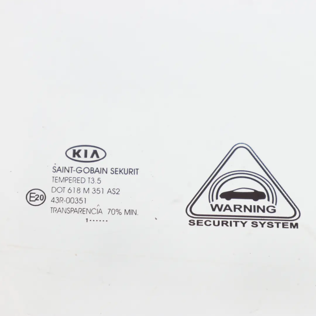 Kia Ceed Tür Fenster Glas vorne rechts grün Verglasung AS2 - SKU 824211H020 - Teilenummer 824211H020