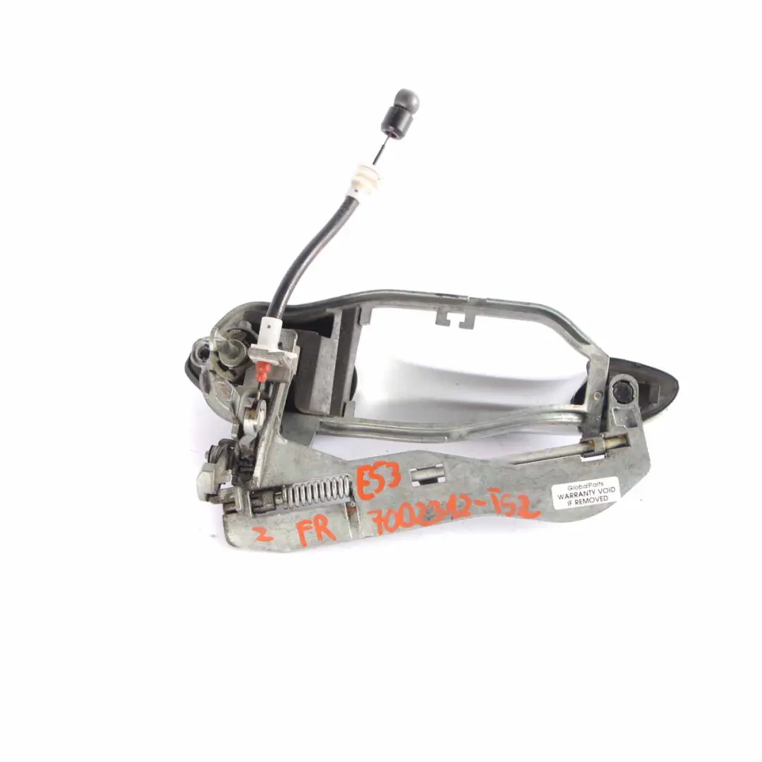 Handle Door Front Right Outside Carrier O/S Titansilber Silver 354 to BMW X5 E53 with Part number 8243616 BMW X5 E53 Handle Door Front Right Outside Carrier O/S Titansilber Silver 354 - SKU 8243616-TS - Part number 8243616