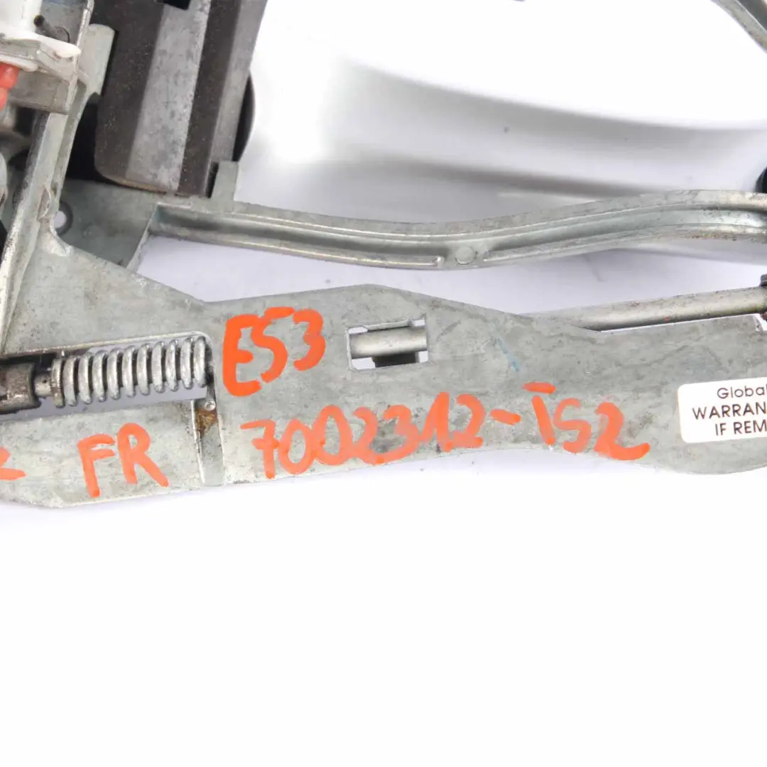 Handle Door Front Right Outside Carrier O/S Titansilber Silver 354 to BMW X5 E53 with Part number 8243616 BMW X5 E53 Handle Door Front Right Outside Carrier O/S Titansilber Silver 354 - SKU 8243616-TS - Part number 8243616