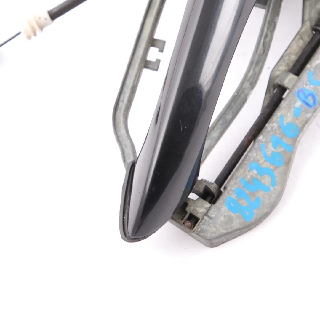 BMW X5 E53 Handgriff Tür hinten rechts Außen Träger Schwarz Saphir - 475 - SKU 8243636-BS - Teilenummer 8243636