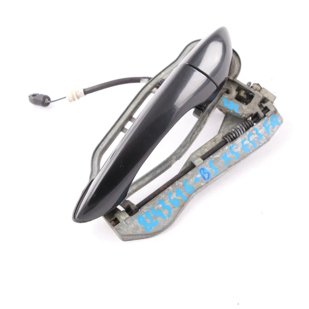Poignée de Porte Arrière Droite Porte Extérieur Noir Saphir - 475 pour BMW X5 E53 à propos du numéro de pièce 8243636 BMW X5 E53 Poignée de Porte Arrière Droite Porte Extérieur Noir Saphir - 475 - SKU 8243636-BS - Numéro de pièce 8243636