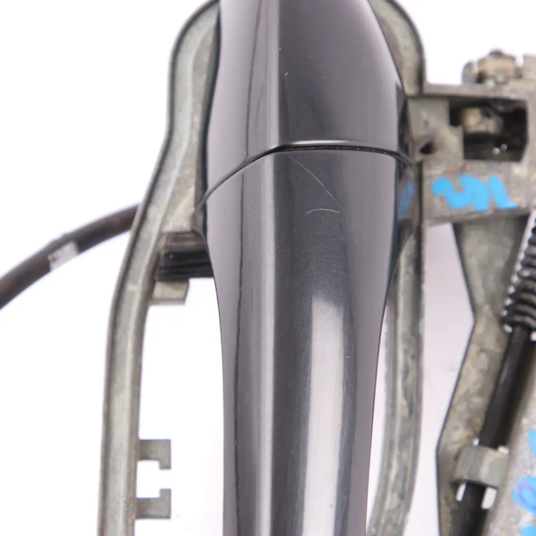 BMW X5 E53 Handgriff Tür hinten rechts Außen Träger Schwarz Saphir - 475 - SKU 8243636-BS - Teilenummer 8243636