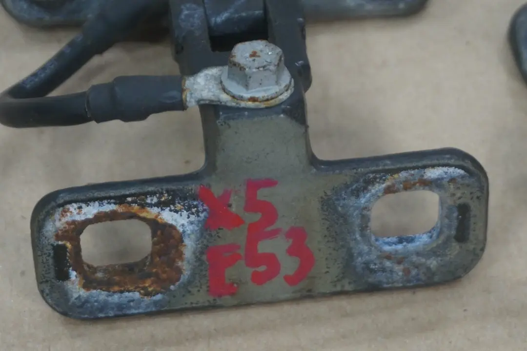 BMW X5 Series E53 Boot Trunk Left Right N/O/S Upper Hinges Set Black - SKU 8247667 - Part number 8247667