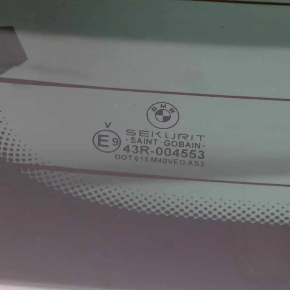 Window Glass Rear Tailgate Trunk Boot Lid Glazing AS3 Black to BMW X5 E53 with Part number 8249924 BMW X5 E53 Window Glass Rear Tailgate Trunk Boot Lid Glazing AS3 Black - SKU 8249924-1 - Part number 8249924