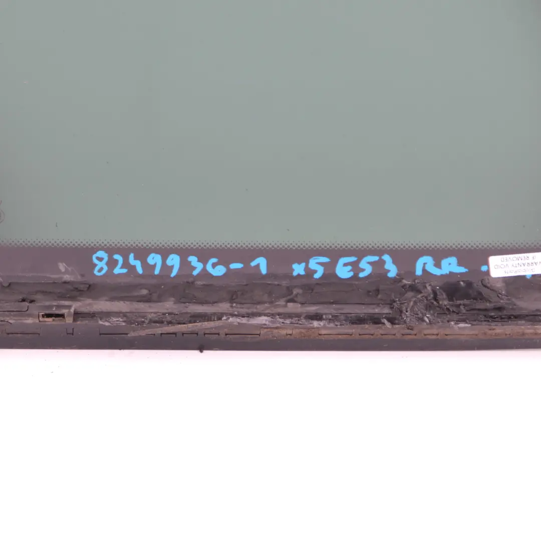 BMW X5 Series E53 Rear Right O/S Side Black Tinted Window Glass AS3 - SKU 8249936-1 - Part number 8249936