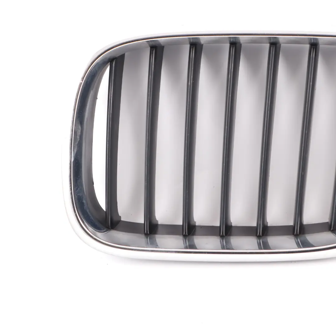 Front Left Grille N/S Trim Panel Cover Bumper Kidney Chrome to BMW X5 E53 with Part number 8250051 BMW X5 E53 Front Left Grille N/S Trim Panel Cover Bumper Kidney Chrome - SKU 8250051-3 - Part number 8250051