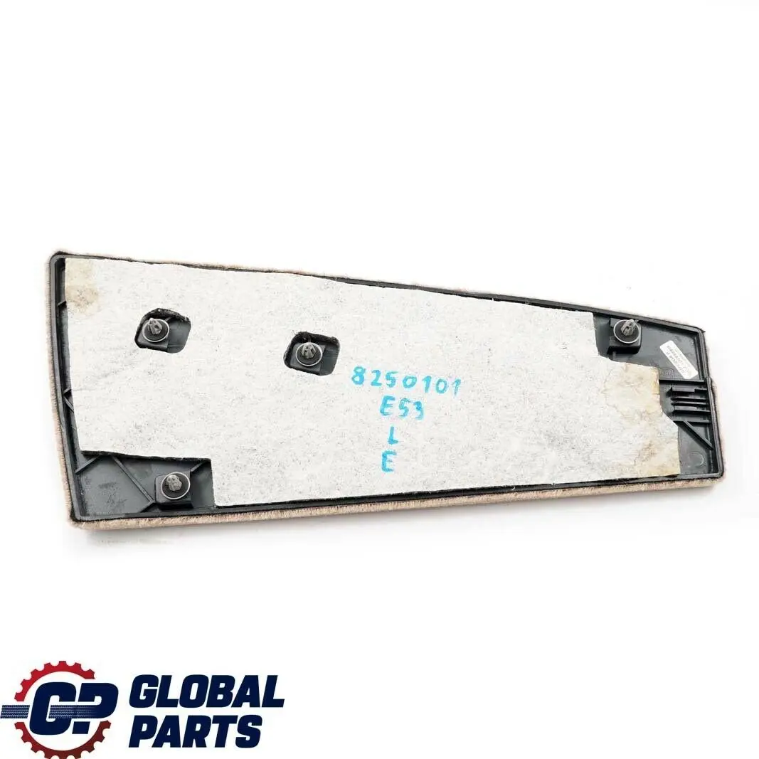 Panneau garniture console centrale arrière gauche beige 2 pour BMW X5 E53 à propos du numéro de pièce 8250101 BMW X5 E53 Panneau garniture console centrale arrière gauche beige 2 - SKU 8250101 - Numéro de pièce 8250101