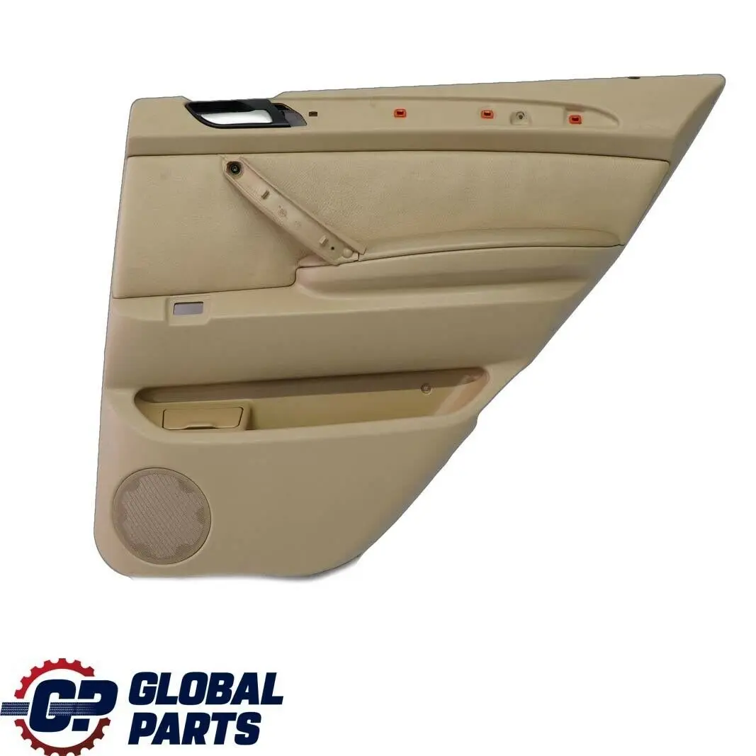 BMW X5 Series E53 1 Rear Right O/S Door Card Trim Panel Leather Beige
