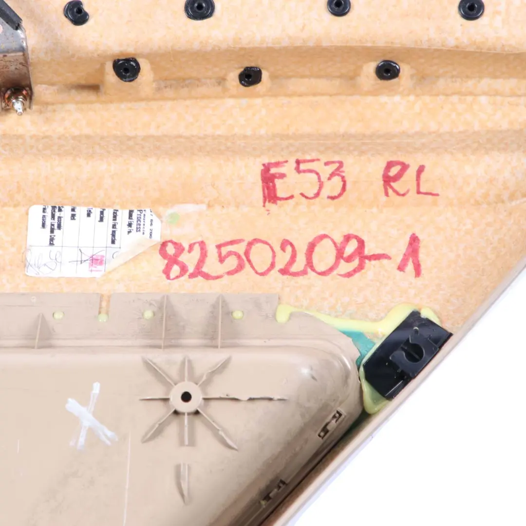 Door Card BMW X5 E53 Rear Left N/S Trim Panel Leather Beige with Roller Blind to with Part number 8250209 Door Card BMW X5 E53 Rear Left N/S Trim Panel Leather Beige with Roller Blind - SKU 8250209-1 - Part number 8250209