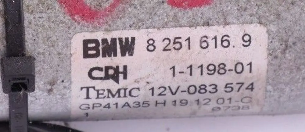 BMW 3 X5 E46 E53 Actuateur Reglage Du Dossier Avant - SKU 8251616 - Numéro de pièce 8251616