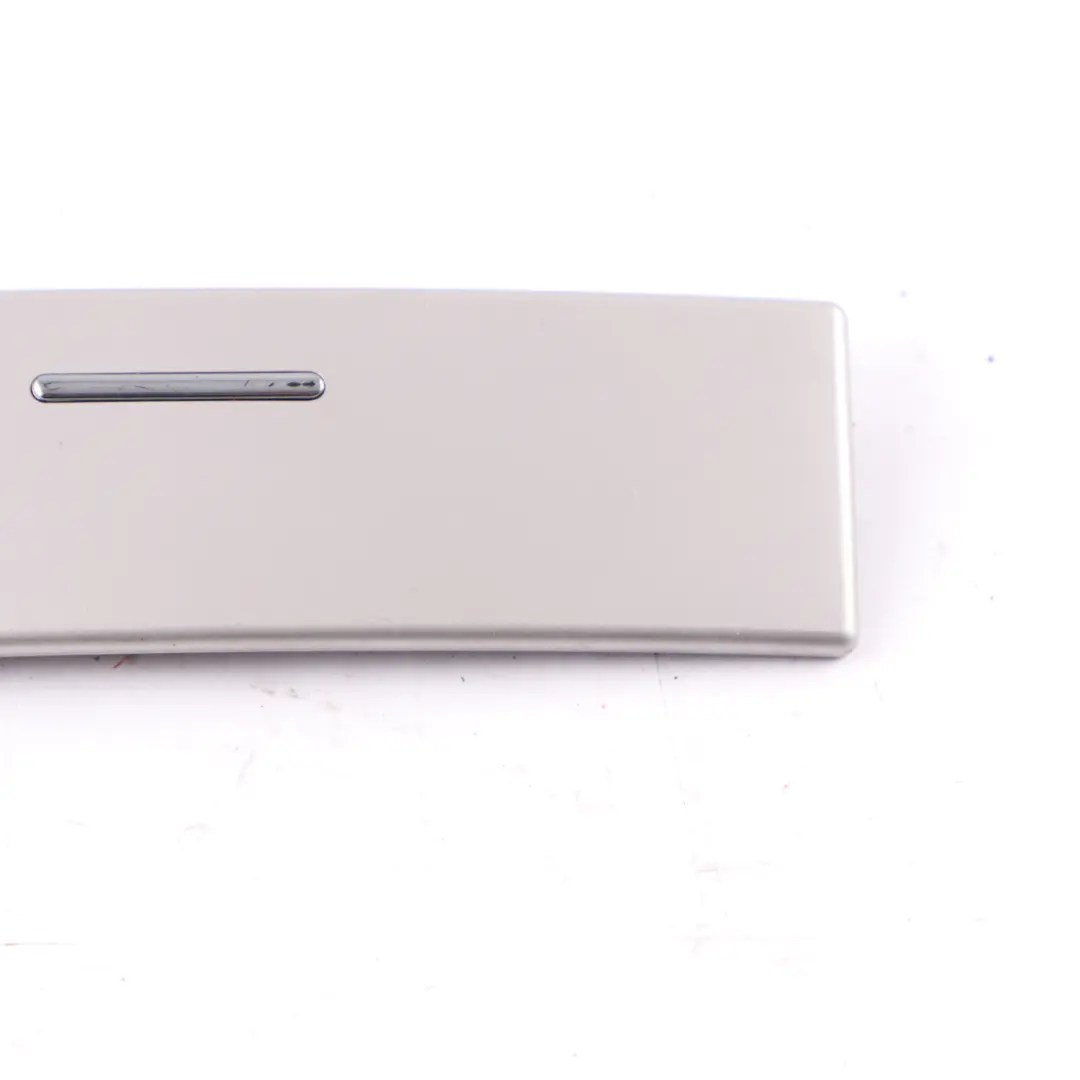 Centre Console Rear Cup Holder Tray Strip Trim Titan 2 Silver 8268655 to BMW X5 E53 with Part number 8253128 BMW X5 E53 Centre Console Rear Cup Holder Tray Strip Trim Titan 2 Silver 8268655 - SKU 8253128 - Part number 8253128
