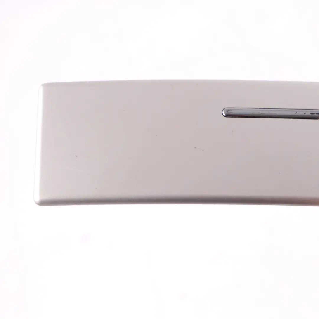 Centre Console Rear Cup Holder Tray Strip Trim Titan 2 Silver 8268655 to BMW X5 E53 with Part number 8253128 BMW X5 E53 Centre Console Rear Cup Holder Tray Strip Trim Titan 2 Silver 8268655 - SKU 8253128 - Part number 8253128