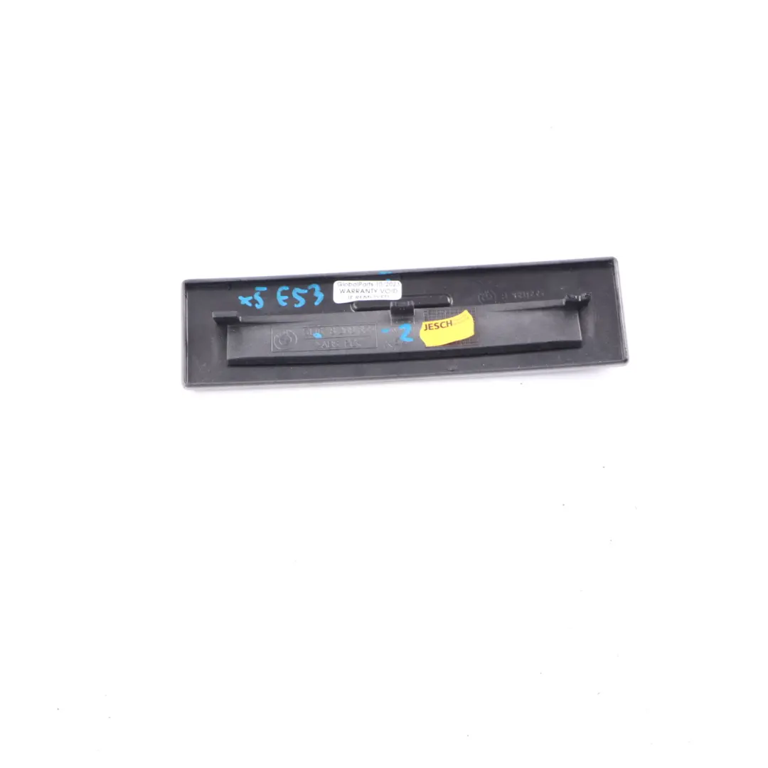 Centre Console Rear Cup Holder Tray Strip Trim Titan 2 Silver 8268655 to BMW X5 E53 with Part number 8253128 BMW X5 E53 Centre Console Rear Cup Holder Tray Strip Trim Titan 2 Silver 8268655 - SKU 8253128 - Part number 8253128