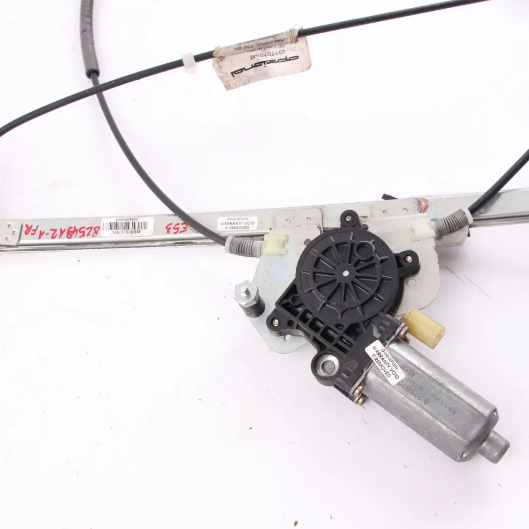 Front Right Door O/S Window Lifter Regulator Motor to BMW X5 Series E53 with Part number 8254912 BMW X5 Series E53 Front Right Door O/S Window Lifter Regulator Motor - SKU 8254912-1 - Part number 8254912