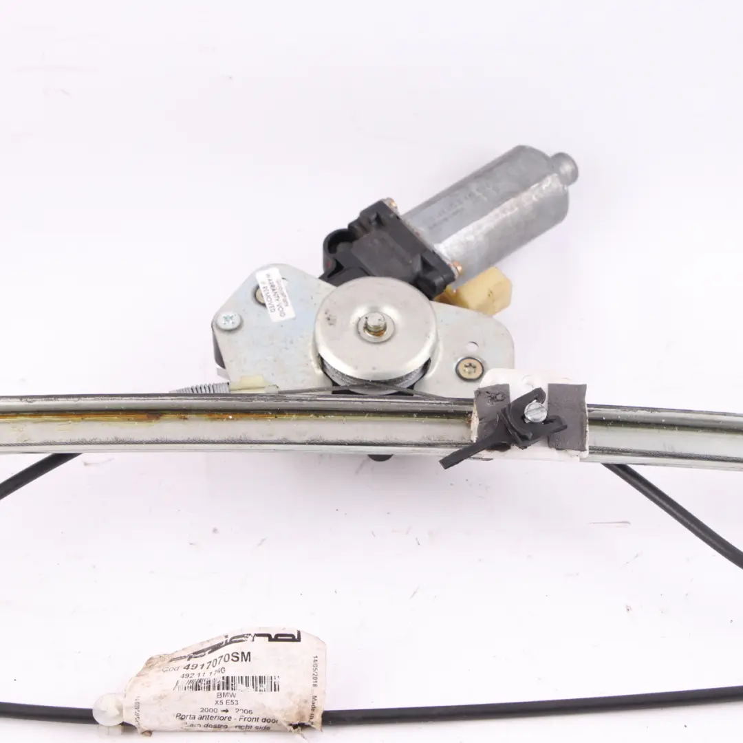 Front Right Door O/S Window Lifter Regulator Motor to BMW X5 Series E53 with Part number 8254912 BMW X5 Series E53 Front Right Door O/S Window Lifter Regulator Motor - SKU 8254912-1 - Part number 8254912