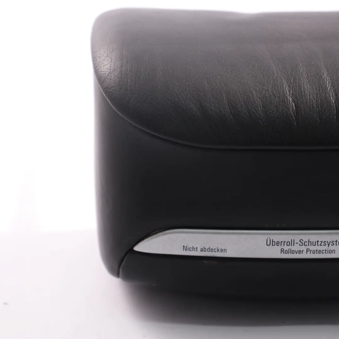 Left Right N/O/S Headrest Leather Black to BMW E46 Convertible Rear Seat with Part number 8255032 BMW E46 Convertible Rear Seat Left Right N/O/S Headrest Leather Black - SKU 8255032-1 - Part number 8255032