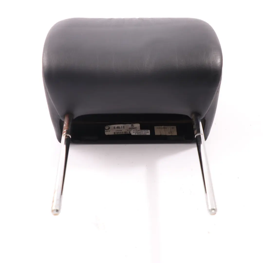 Siège arrière Appui-tête gauche droit Cuir noir pour BMW E46 Convertible à propos du numéro de pièce 8255032 BMW E46 Convertible Siège arrière Appui-tête gauche droit Cuir noir - SKU 8255032-1 - Numéro de pièce 8255032