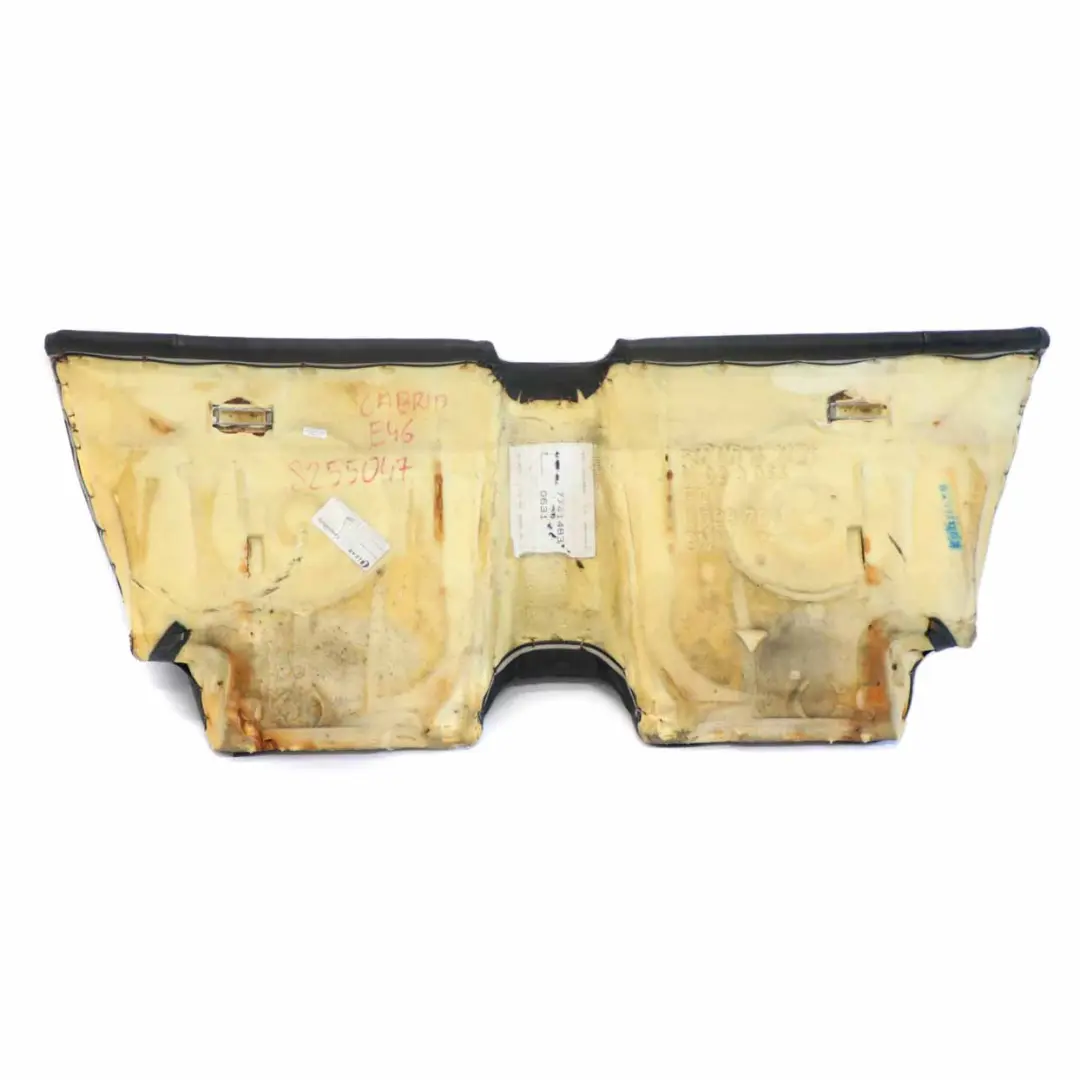 Asiento Trasero Banco Sofá Cubierta Panel Cuero Montana Negro BMW E46 Cabrio - SKU 8255047 - Número de pieza 8255047