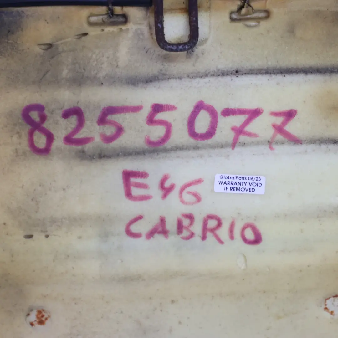 Backrest BMW E46 Convertible Back Cover Leather Montana Schwarz to Rear Seat with Part number 8255077 Rear Seat Backrest BMW E46 Convertible Back Cover Leather Montana Schwarz - SKU 8255077 - Part number 8255077