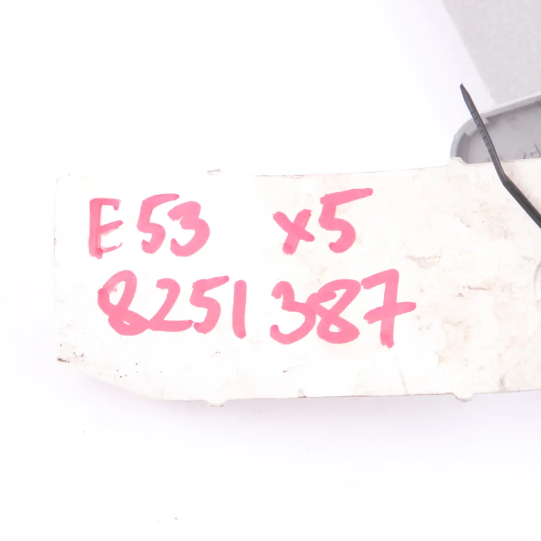 Daszek Osłona Przeciwsłoneczna Hellgrau Szara Prawy do BMW X5 E53 o numerze 8255086 BMW X5 E53 Daszek Osłona Przeciwsłoneczna Hellgrau Szara Prawy - SKU 8255086 - Numer Części 8255086