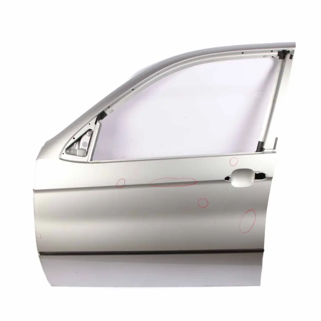 Door Front Left N/S Titansilber Titan Silver Metallic - 354 to BMW X5 E53 with Part number 8256823 BMW X5 E53 Door Front Left N/S Titansilber Titan Silver Metallic - 354 - SKU 8256823-TS - Part number 8256823