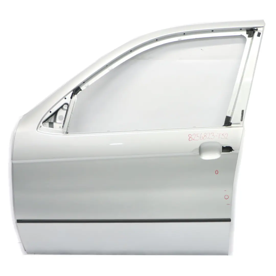 Door Front Left N/S Titansilber Titan Silver Metallic - 354 to BMW X5 E53 with Part number 8256823 BMW X5 E53 Door Front Left N/S Titansilber Titan Silver Metallic - 354 - SKU 8256823-TS2 - Part number 8256823