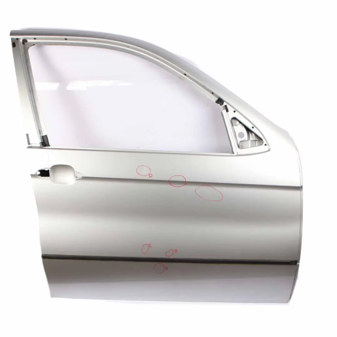 Door Front Right O/S BMW X5 E53 Titansilber Titan Silver Metallic - 354 to with Part number 8256824 Door Front Right O/S BMW X5 E53 Titansilber Titan Silver Metallic - 354 - SKU 8256824-TS - Part number 8256824