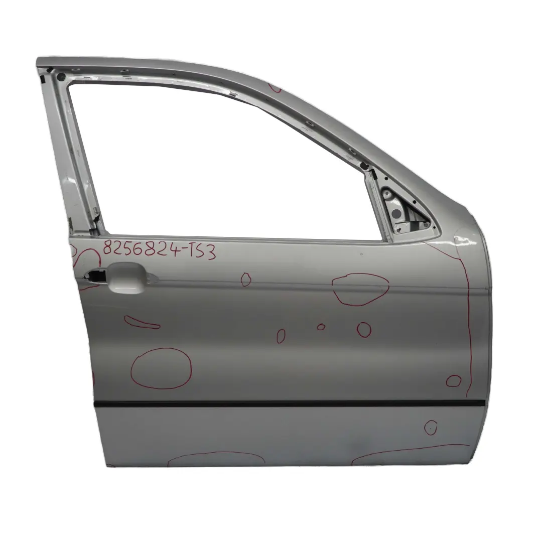 Door Front Right O/S BMW X5 E53 Titansilber Titan Silver Metallic - 354 to with Part number 8256824 Door Front Right O/S BMW X5 E53 Titansilber Titan Silver Metallic - 354 - SKU 8256824-TS3 - Part number 8256824