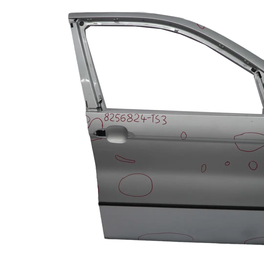 BMW E53 X5 Drzwi Prawe Przednie Przód Titansilber - SKU 8256824-TS3 - Numer Części 8256824