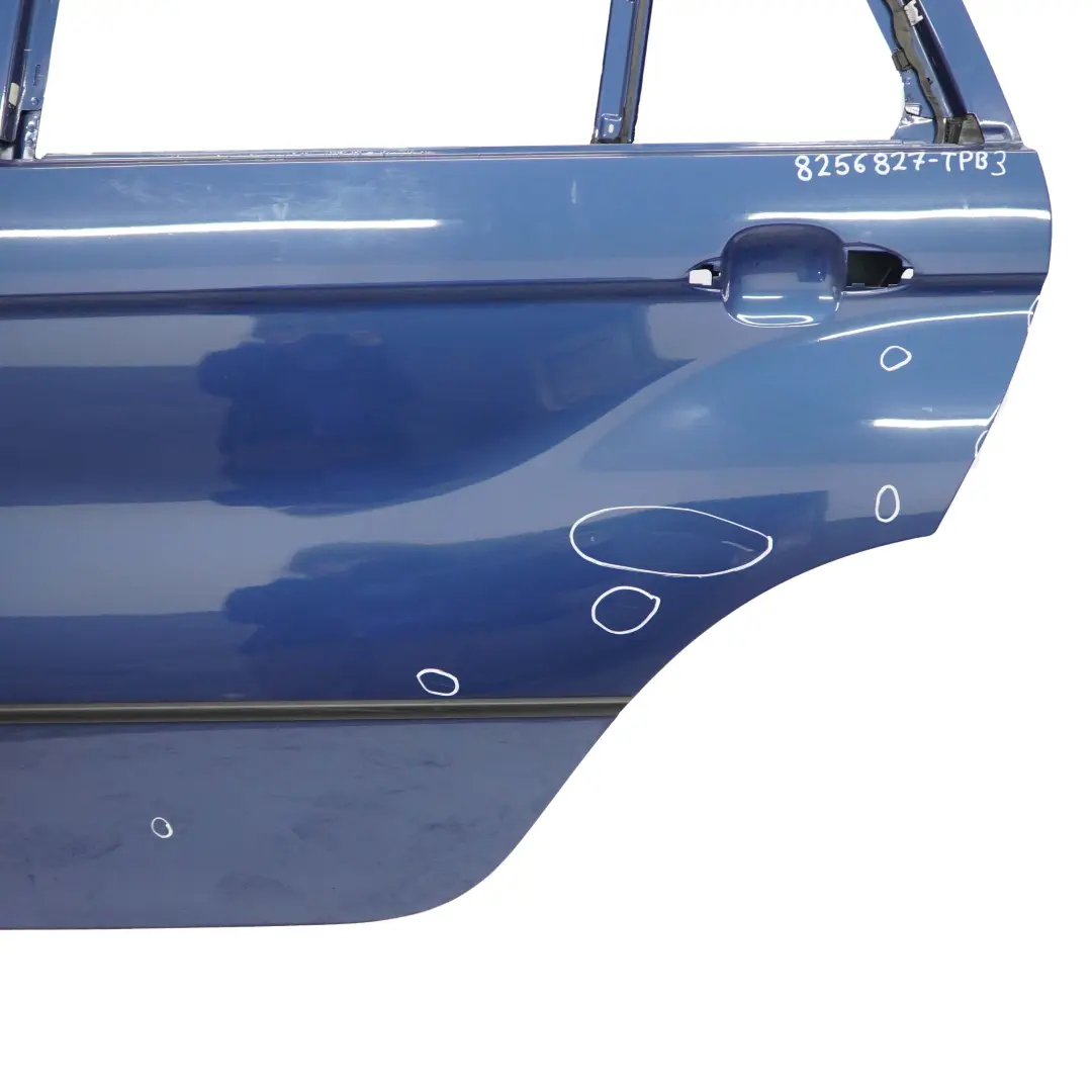 BMW X5 E53 Porte Arriere Gauche Bleu Topaze Bleu Metallise - 364 - SKU 8256827-TPB3 - Numéro de pièce 8256827
