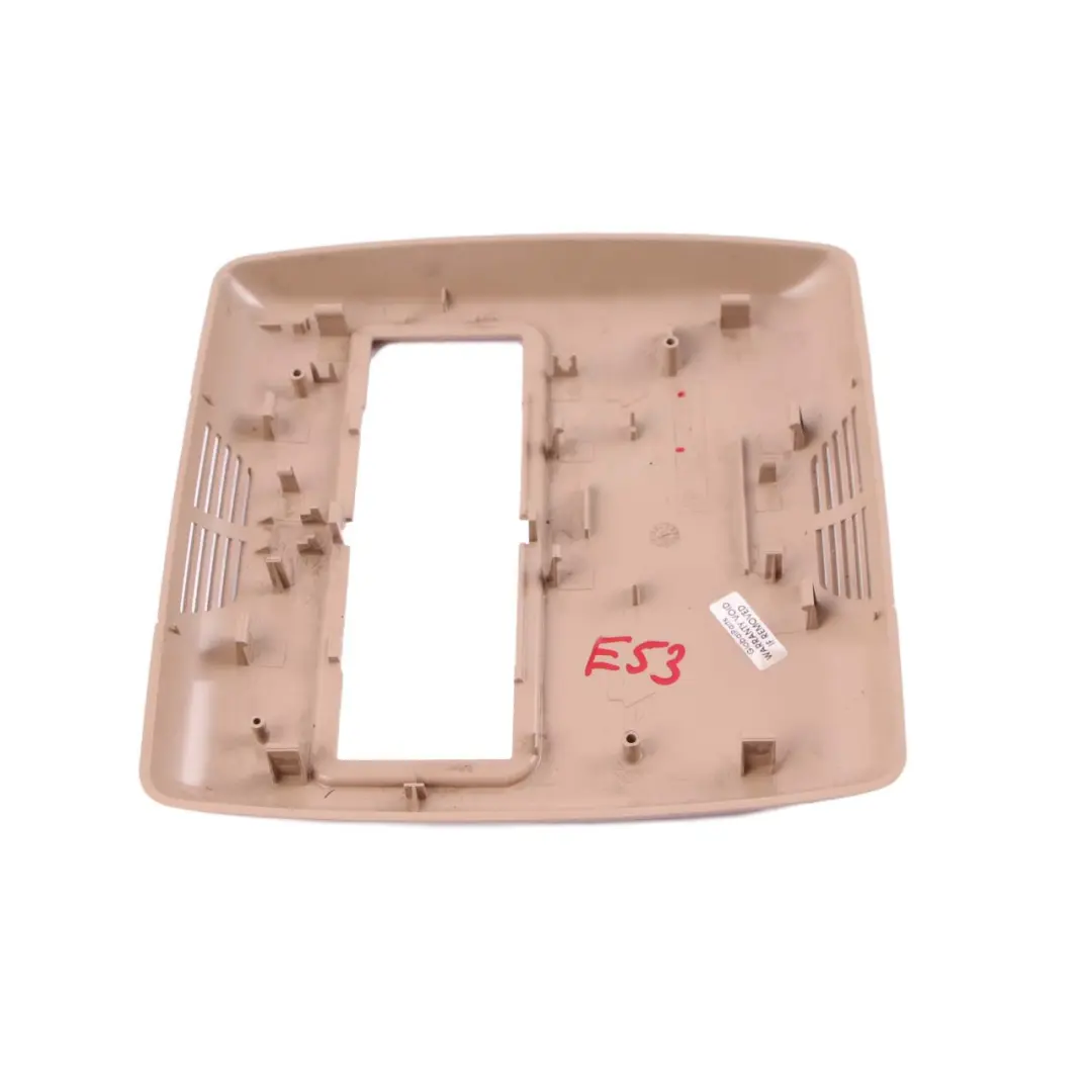 Console Head Lining Trim Rear Hellbeige Light Beige 8258042 to BMW X5 E53 Cover with Part number 8258039 BMW X5 E53 Cover Console Head Lining Trim Rear Hellbeige Light Beige 8258042 - SKU 8258039-1 - Part number 8258039