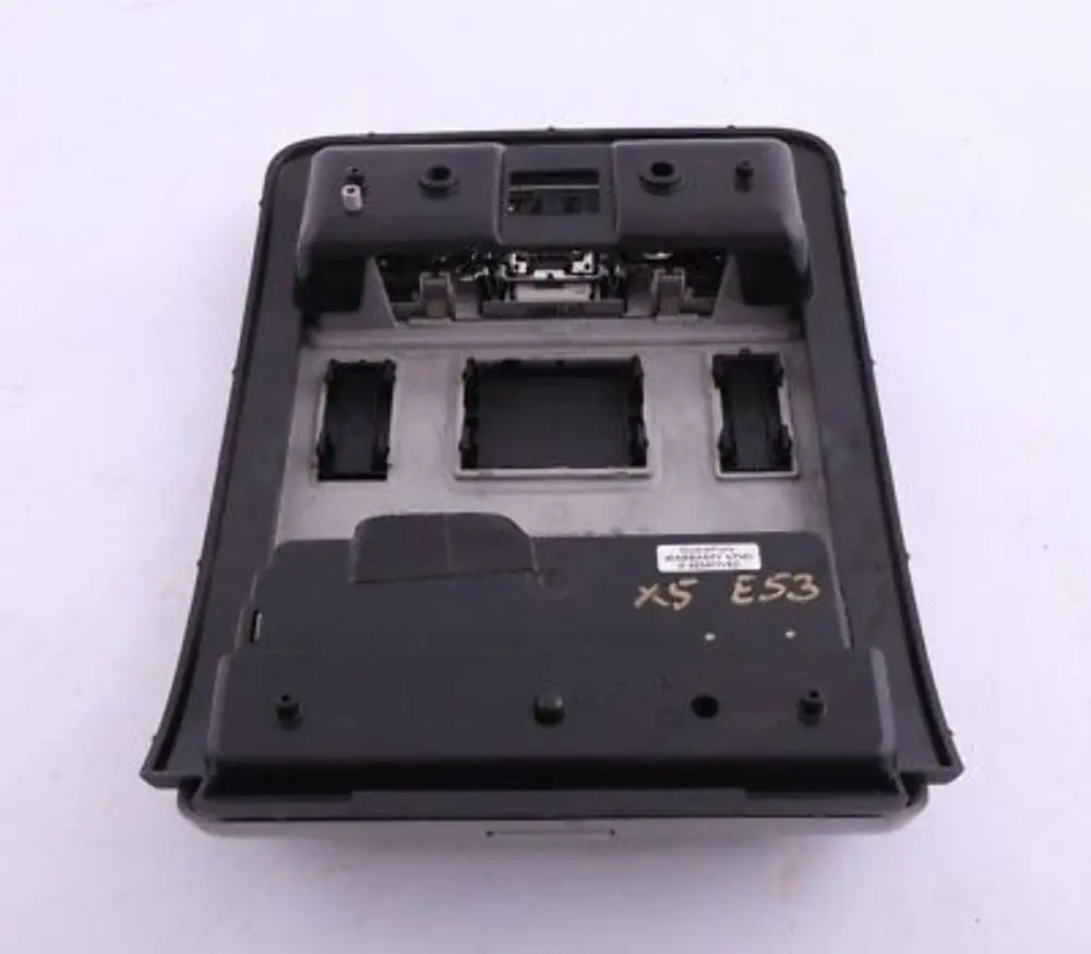 Front Interior Roof Light Panel Sunglasses Holder Hellgrau to BMW X5 Series E53 with Part number 8258058 BMW X5 Series E53 Front Interior Roof Light Panel Sunglasses Holder Hellgrau - SKU 8258058 - Part number 8258058
