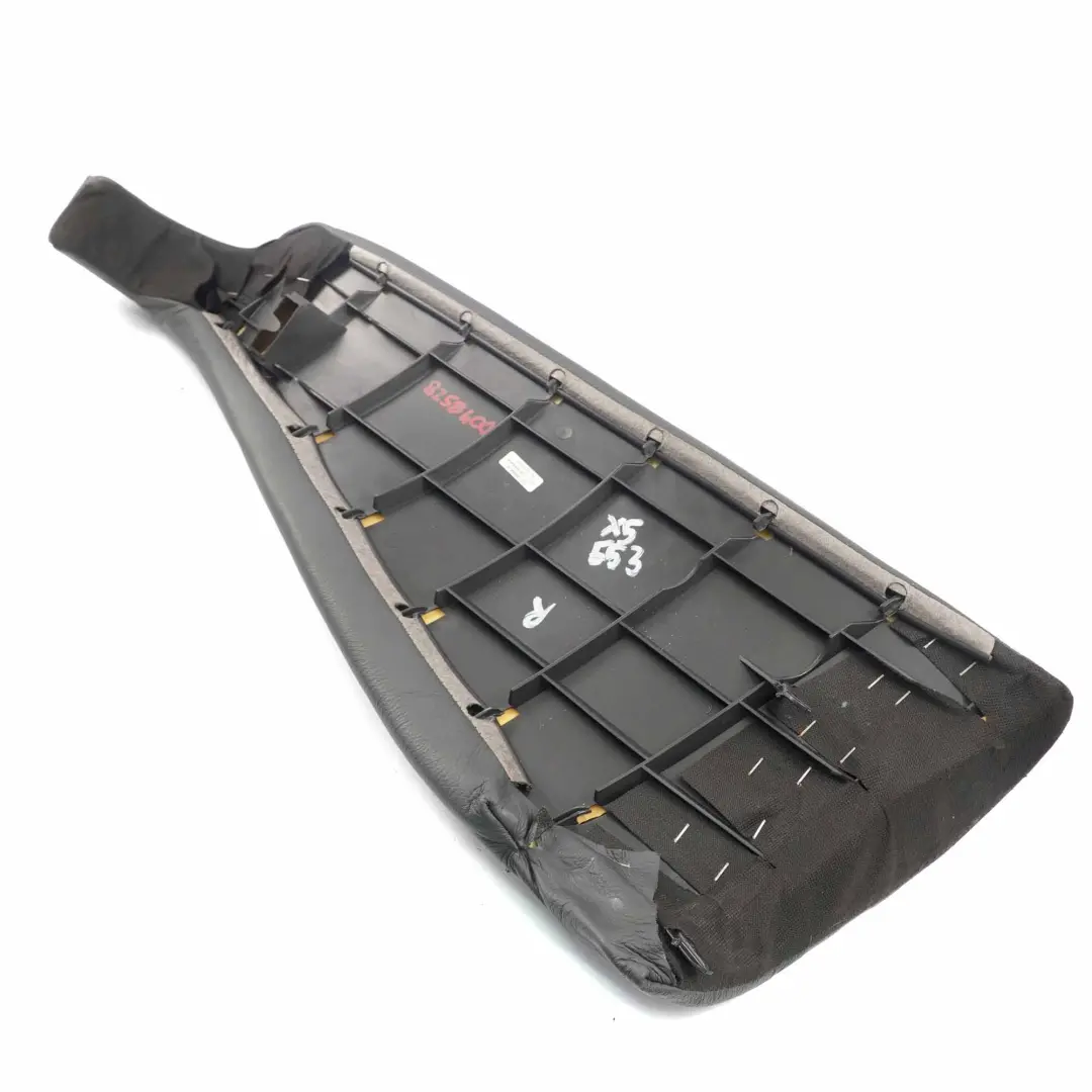 BMW X5 E53 Asiento Lateral Panel Lateral Cubierta Trasera Derecha Cuero Negro - SKU 8258400 - Número de pieza 8258400