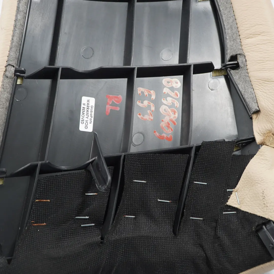 Beżowa osłona fotela tył lewy do BMW X5 E53 o numerze 8258403 BMW X5 E53 Beżowa osłona fotela tył lewy - SKU 8258403 - Numer Części 8258403