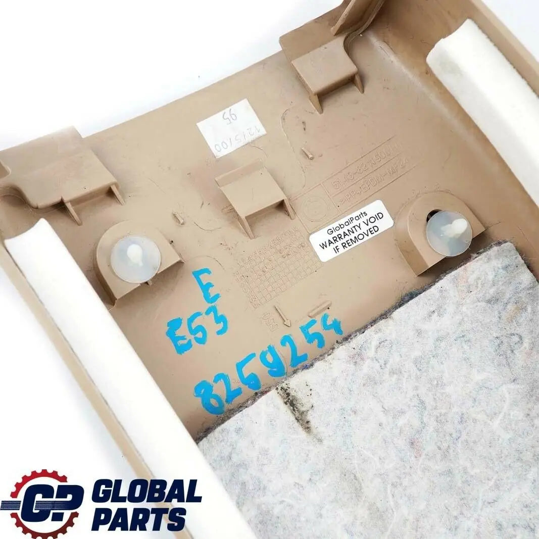 Cubierta Columna Centro Inferior Derecha Beige Hellbeige para BMW X5 E53 con número de pieza 8211906 BMW X5 E53 Cubierta Columna Centro Inferior Derecha Beige Hellbeige - SKU 8259254 - Número de pieza 8211906