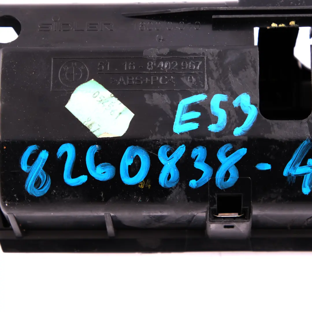 BMW X5 E53 Panel Popielniczka Przód Drewno - SKU 8260838-4 - Numer Części 8260838