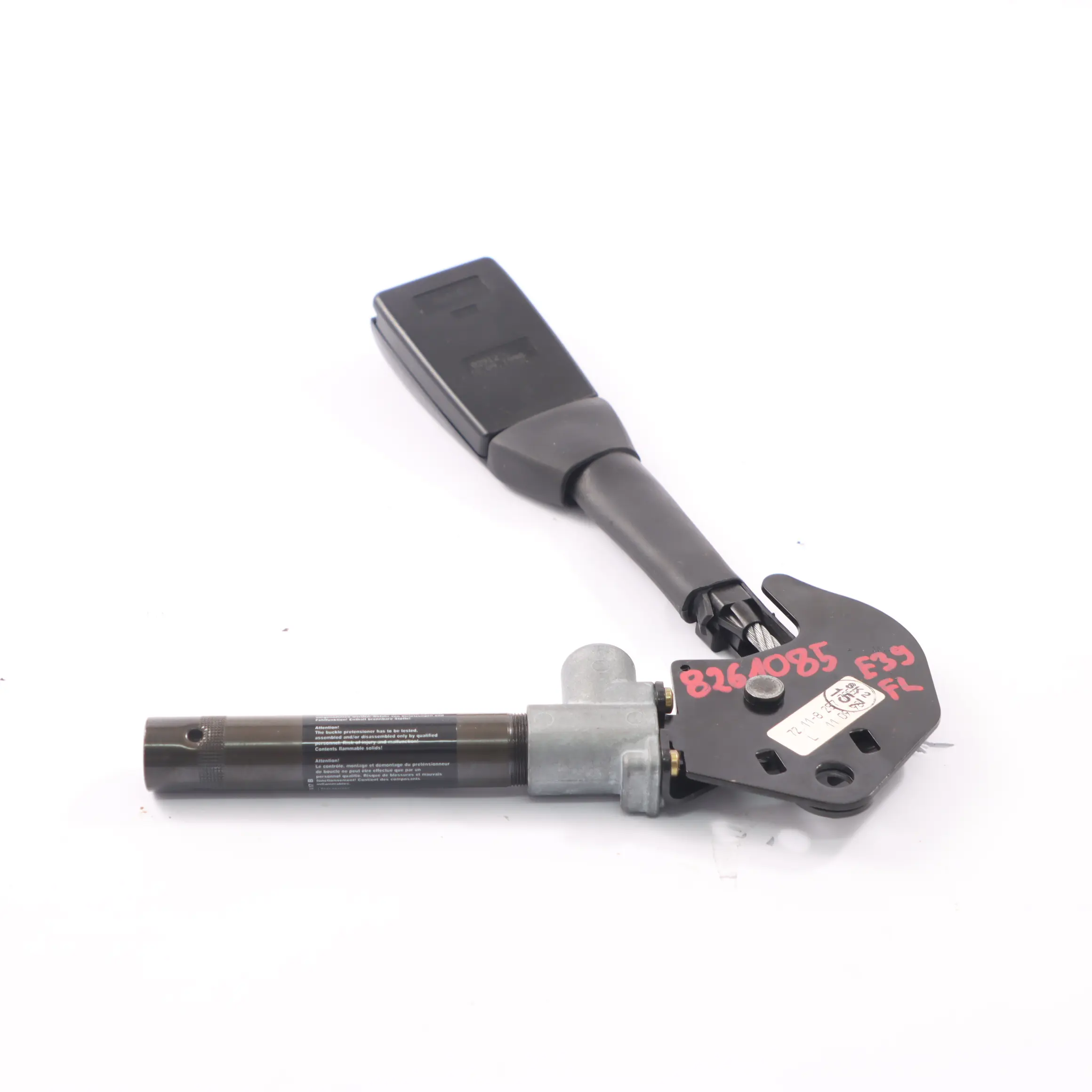 Hebilla Cinturón Seguridad BMW E38 E39 Tensor Inferior Delantero Derecho 8261086