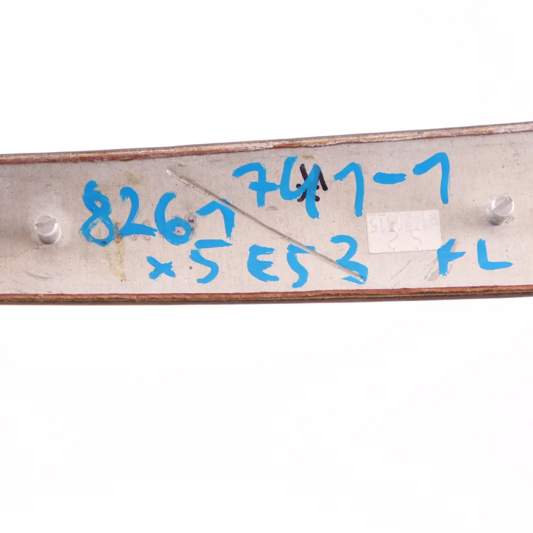 BMW X5 E53 Door Card Trim Strip Front Left N/S Poplar Wood Dunkel Dark - SKU 8261741-1 - Part number 8261741