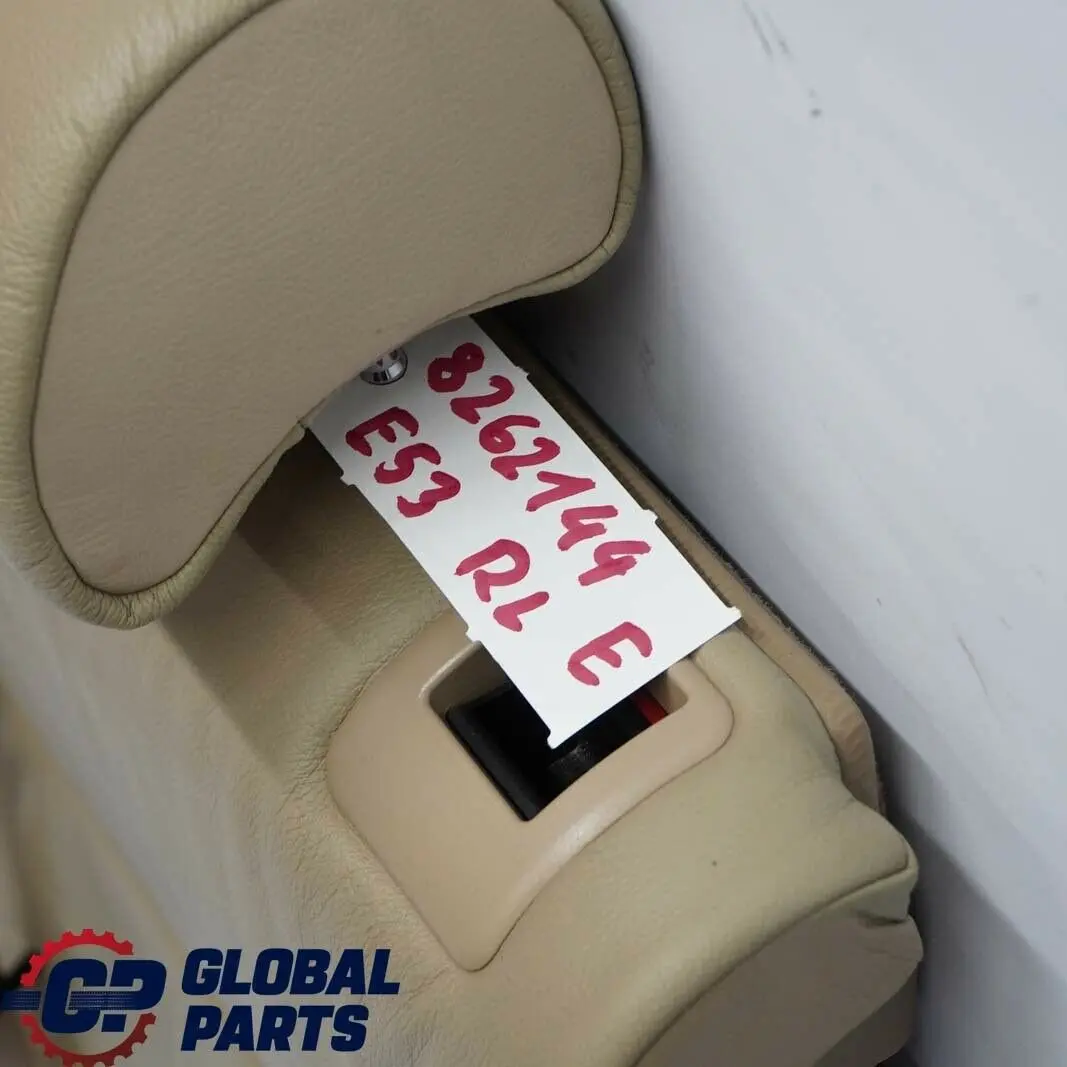 BMW X5 Reihe E53 Bezug Rücksitz Leder links HELLBEIGE 5220 - SKU 8262144 - Teilenummer 8262144