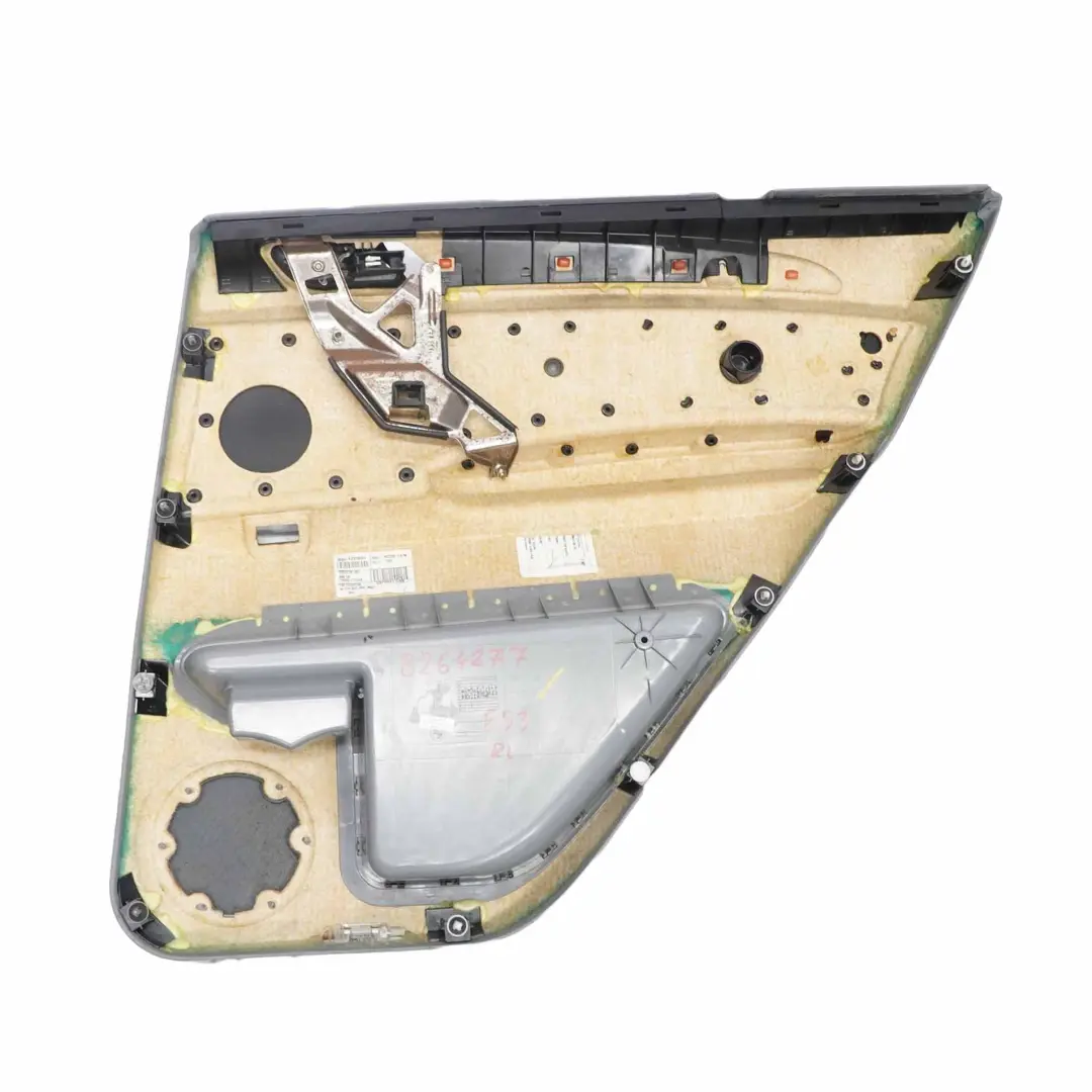 BMW X5 E53 Door Card Rear Left N/S Door Trim Panel Cover Grey Leather Montana - SKU 8264277 - Part number 8264277