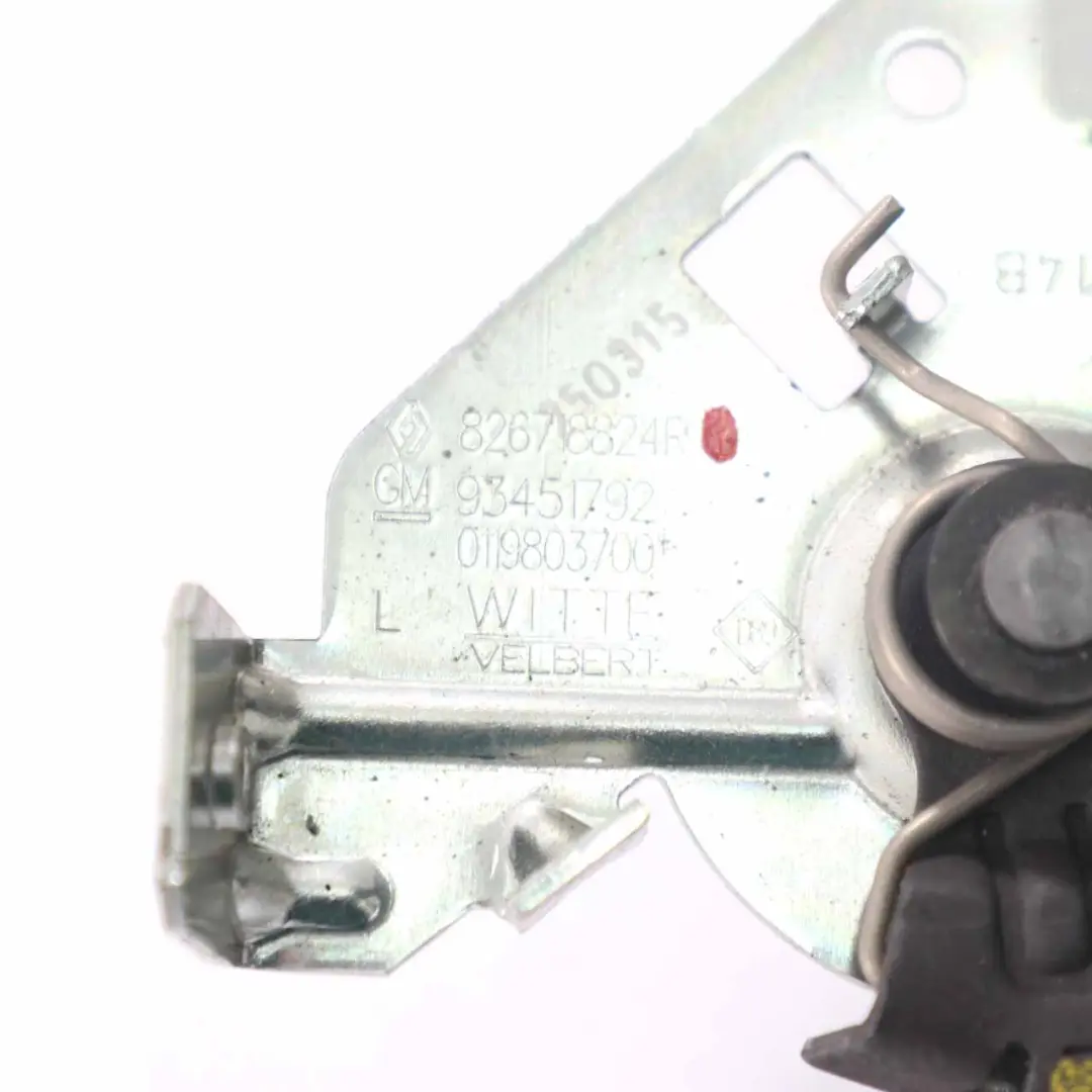 Renault Trafic Mecanismo manilla pestillo cerradura izquierda puerta lateral - SKU 826718824R - Número de pieza 826718824R