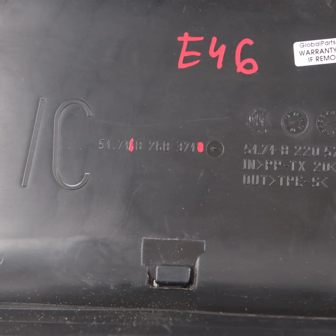 Front Radiator Slam Panel Support Air Intake Duct to BMW E46 Coupe Cabrio with Part number 8268371 BMW E46 Coupe Cabrio Front Radiator Slam Panel Support Air Intake Duct - SKU 8268371 - Part number 8268371