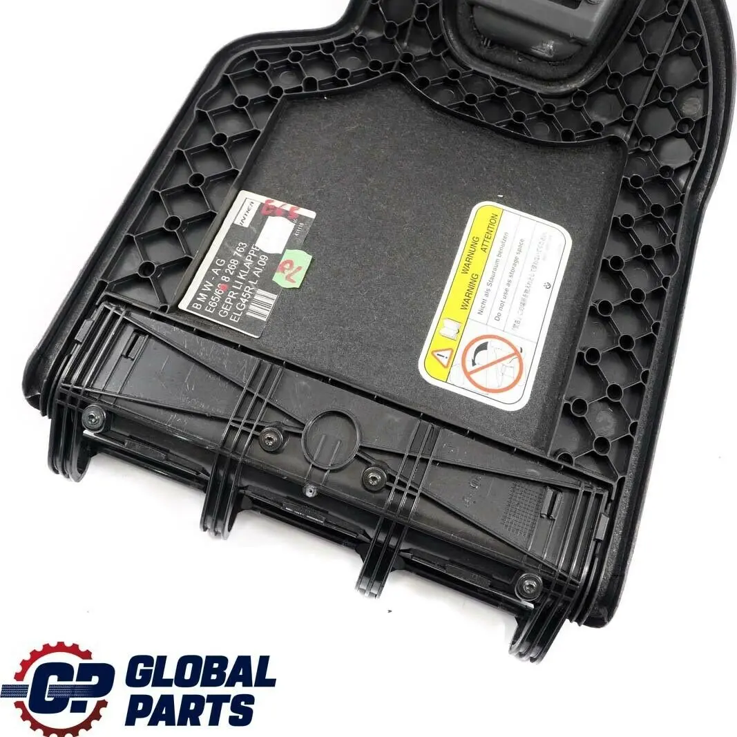 Trunk Trim Flap Left Rear Storage Door Access Panel para BMW E65 E66 E67 con número de pieza 8268763 BMW E65 E66 E67 Trunk Trim Flap Left Rear Storage Door Access Panel - SKU 8268763 - Número de pieza 8268763