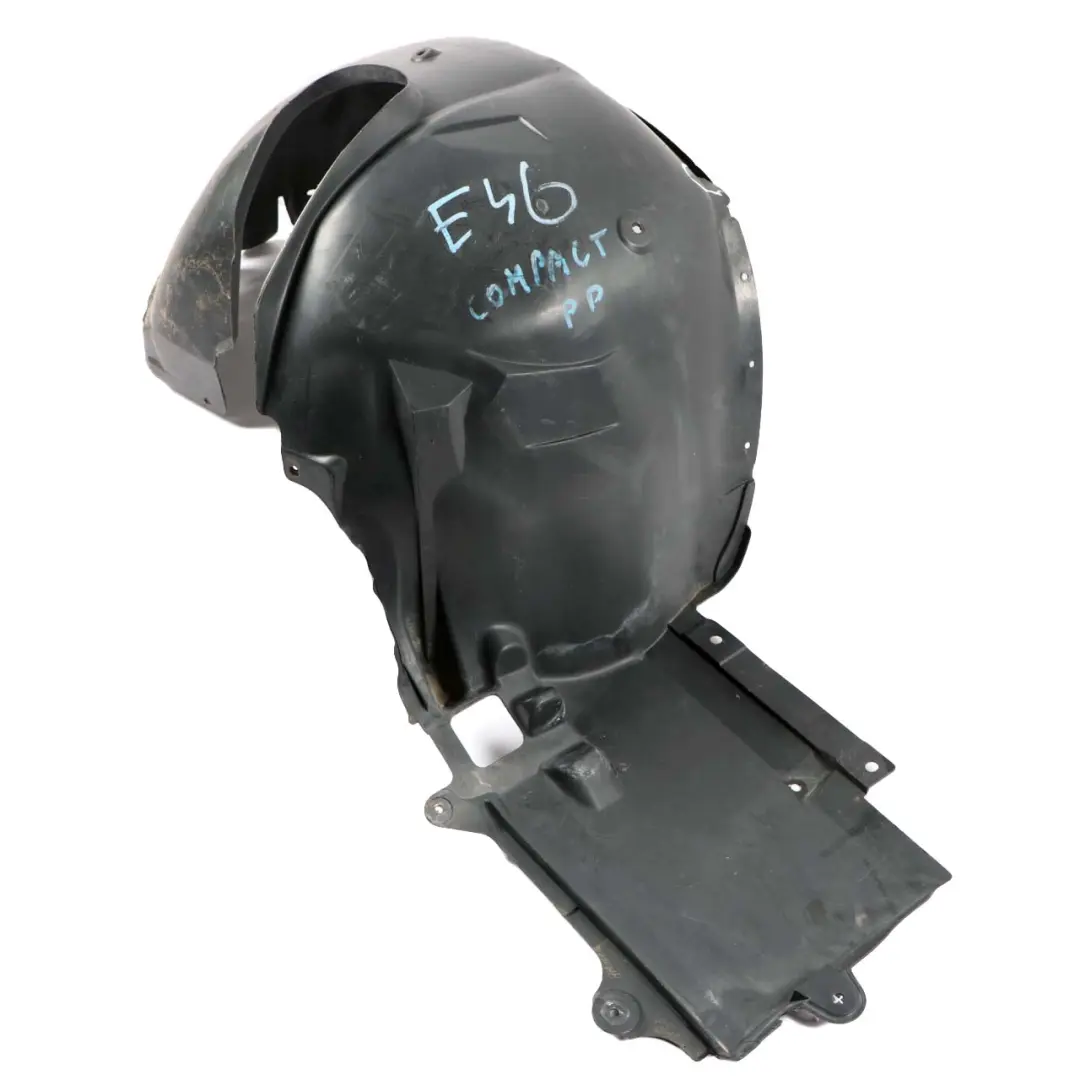 Front Right O/S Wheel Arch Mud Flap Housing Cover to BMW 3 E46 Compact with Part number 8269084 BMW 3 E46 Compact Front Right O/S Wheel Arch Mud Flap Housing Cover - SKU 8269084 - Part number 8269084
