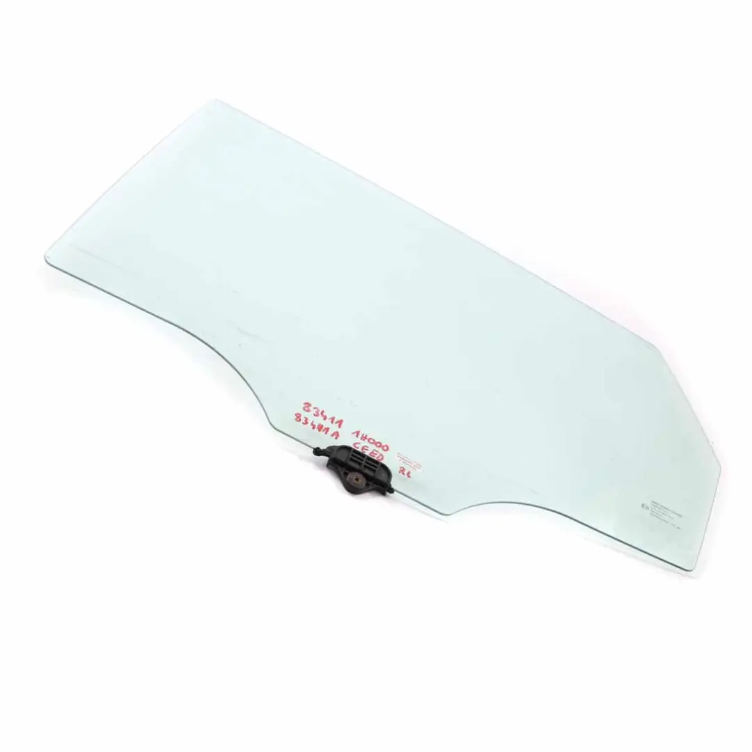 Vitrage Porte Arrière Gauche Vert Vitrage AS2 pour Kia Ceed à propos du numéro de pièce 834111H000 Kia Ceed Vitrage Porte Arrière Gauche Vert Vitrage AS2 - SKU 834111H000 - Numéro de pièce 834111H000