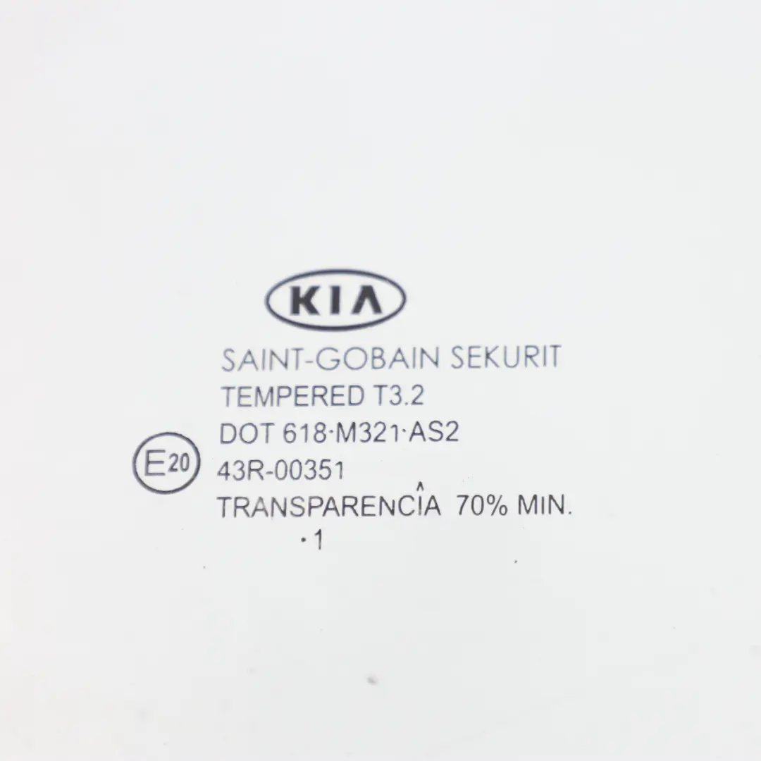 Kia Ceed Vetro Porta Posteriore Destra Verde Vetri AS2 - SKU 834211H000 - Numero di parte 834211H000