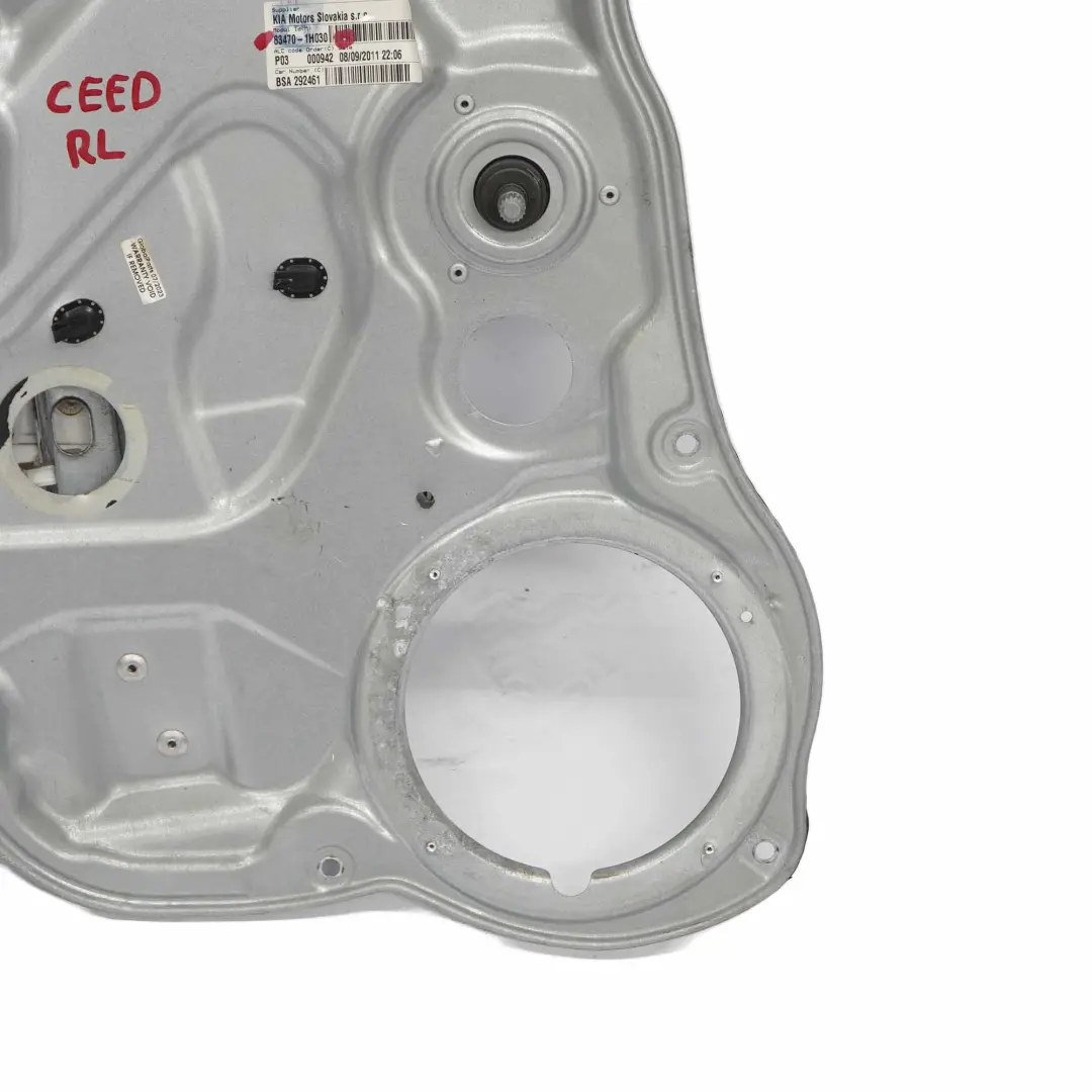 Kia Ceed I Window Lifter Rear Door Left N/S Regulator Mechanism - SKU 83470-1H030 - Part number 83470-1H030
